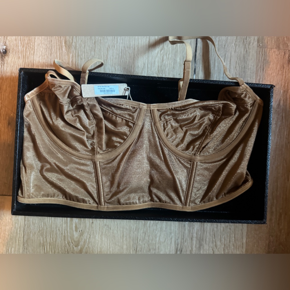 SKIMS Shimmering Tan Bra